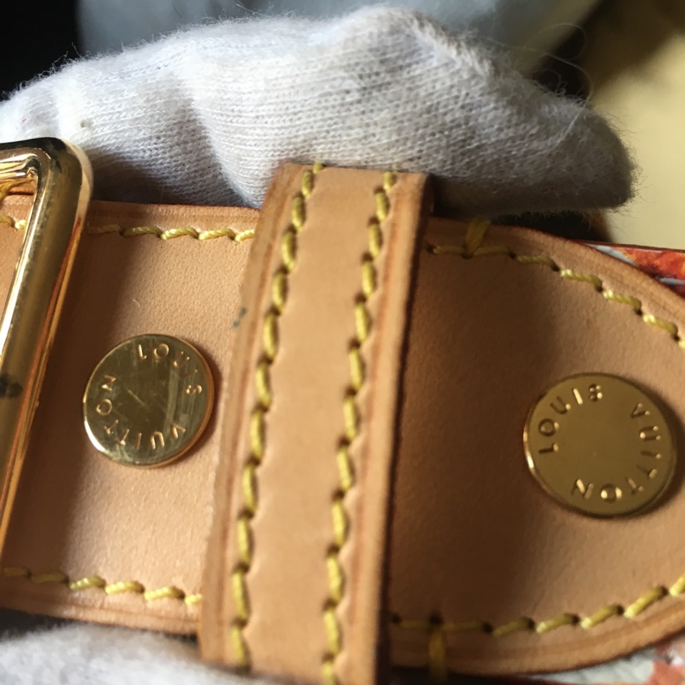 Authentic Louis Vuitton Aquarelle Blanc Belt - Picture 7 of 8